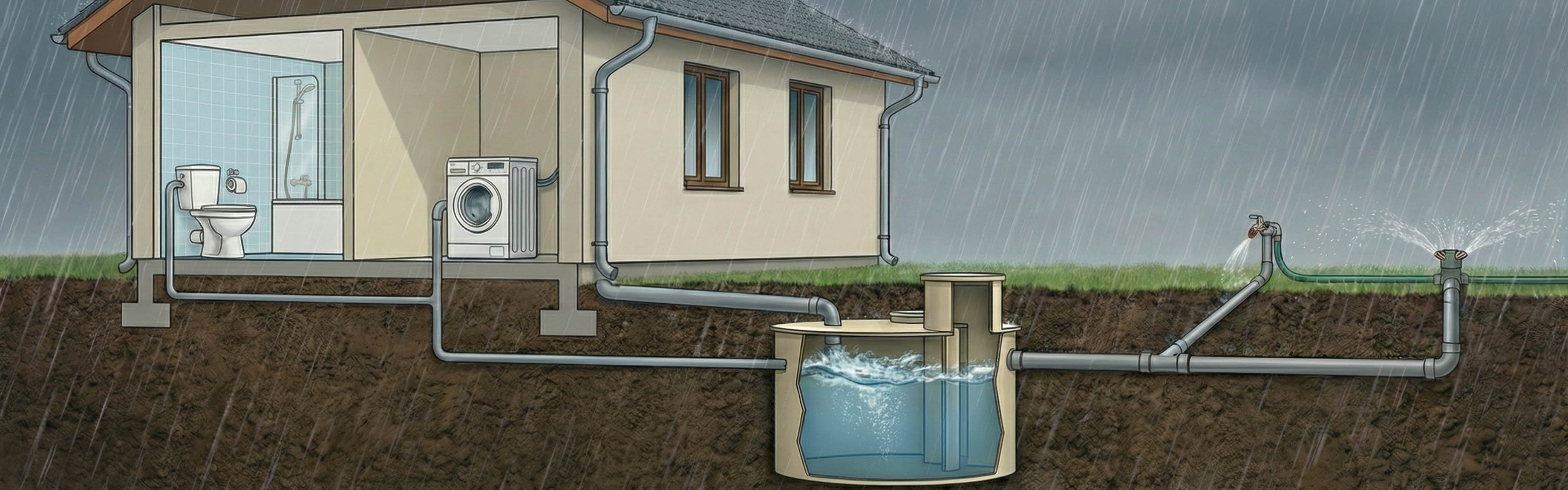 Využití vody v domě a na zahradě